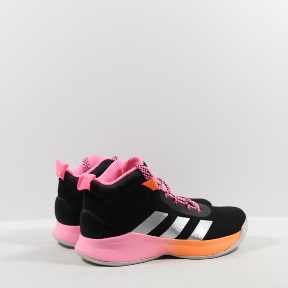 Adidas Kid's Cross Em Up Sneaker GX4793 - Black/Pink Size 13 - Picture 2 of 5